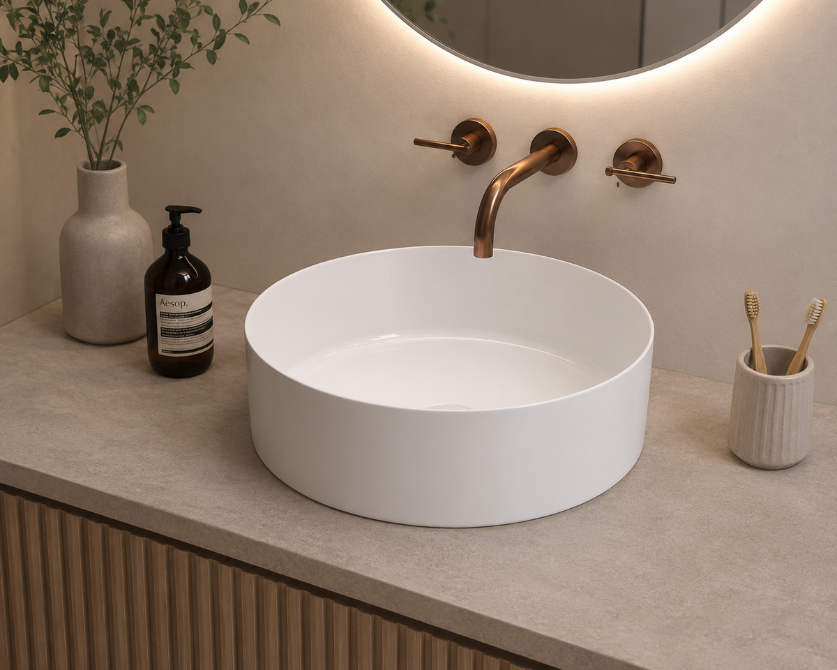 Lavabo porcelana sobre encimera ARGOS