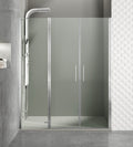 Mampara frontal fijo + 2 puertas abatibles OPEN