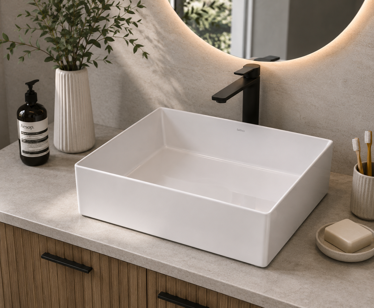 Lavabo porcelana sobre encimera ESPARTA