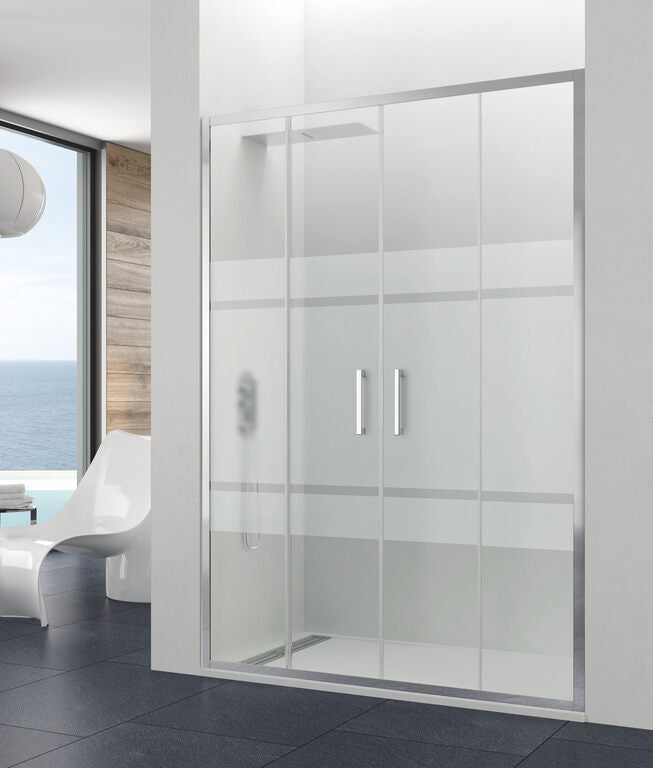 Kabina frontowa: 2 elementy stałe + 2 drzwi przesuwne PRESTIGE