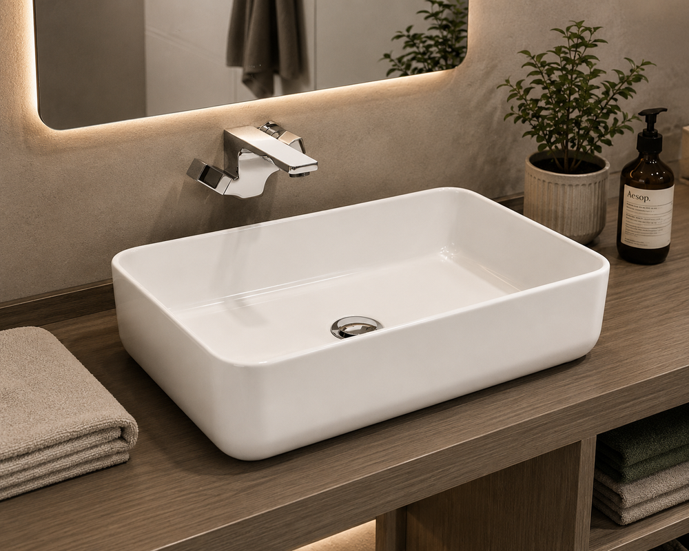 Lavabo porcelana sobre encimera IRIS