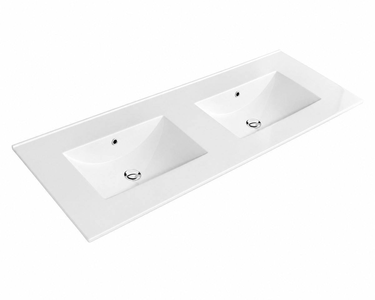 Lavabo porcelana sobre mueble THIN
